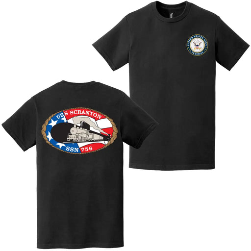 USS Scranton (SSN-756) U.S. Navy Veteran T-Shirt Tactically Acquired   