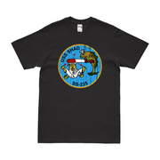 USS Shad (SS-235) Gato-class Submarine T-Shirt Tactically Acquired Black Distressed Small