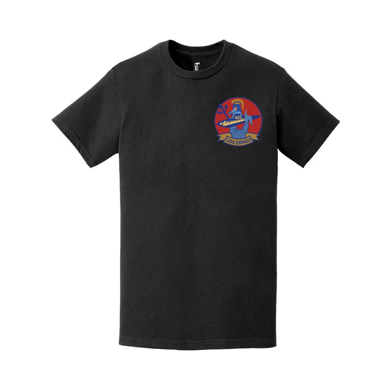 USS Sirago (SS-485) Left Chest Logo Crest T-Shirt