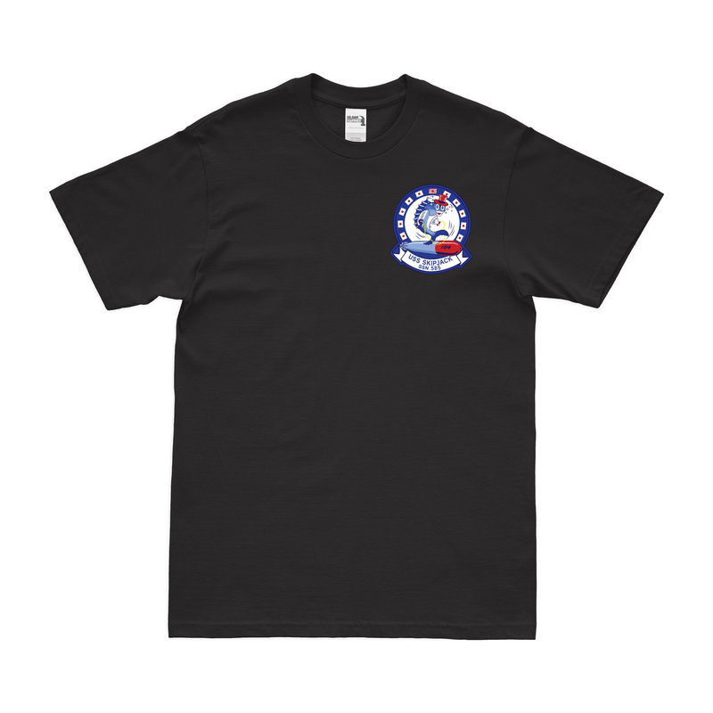 Vintage USS Skipjack (SSN-585) Left Chest Emblem T-Shirt
