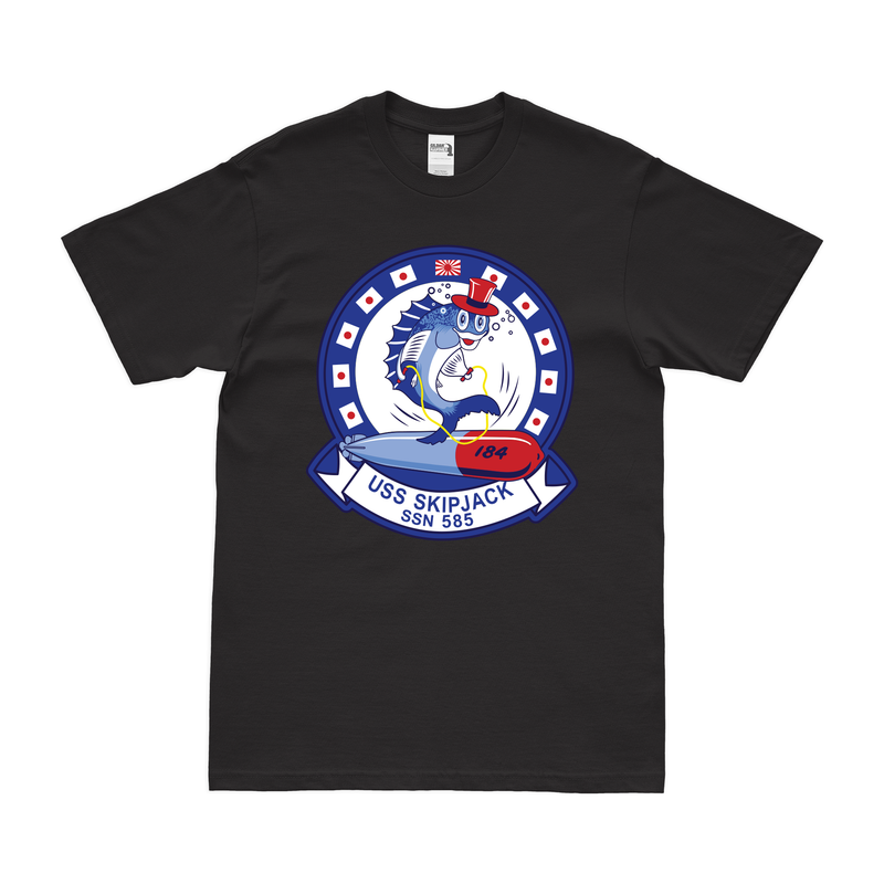 Vintage USS Skipjack (SSN-585) Submarine Emblem T-Shirt