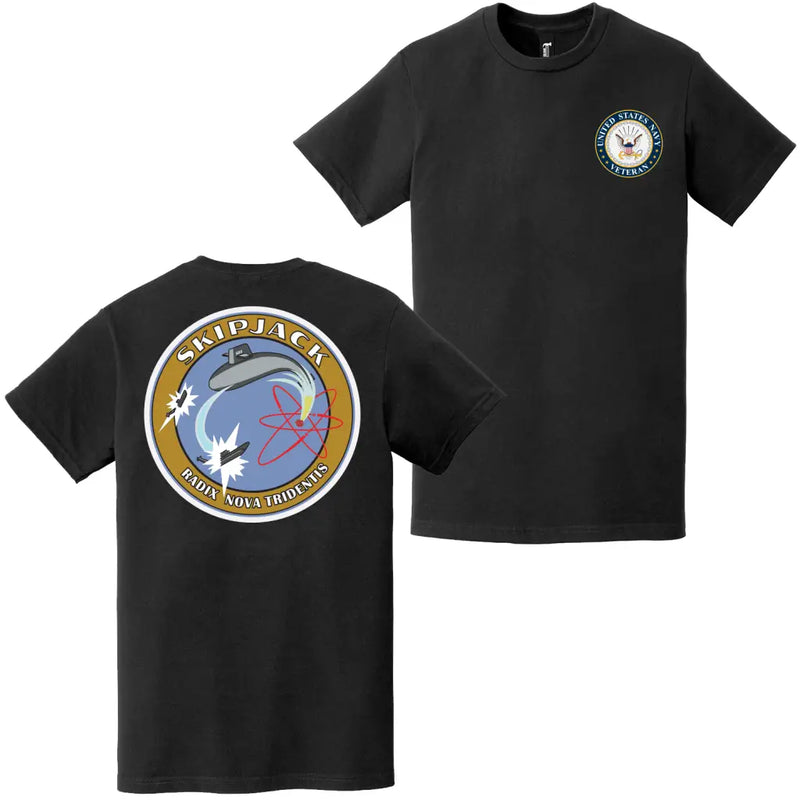 USS Skipjack (SSN-585) U.S. Navy Veteran Emblem T-Shirt