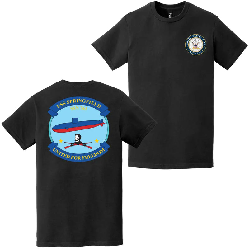 USS Springfield (SSN-761) U.S. Navy Veteran T-Shirt