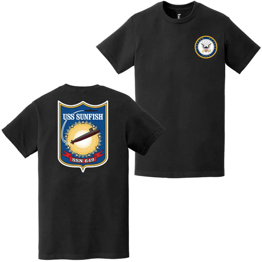 USS Sunfish (SSN-649) Double-Sided Logo T-Shirt Tactically Acquired   