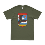 USS Tarawa (LHA-1) Emblem T-Shirt Tactically Acquired Military Green Clean Small