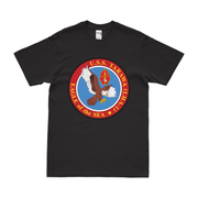 USS Tarawa (LHA-1) Ship's Crest Logo T-Shirt Tactically Acquired Black Clean Small