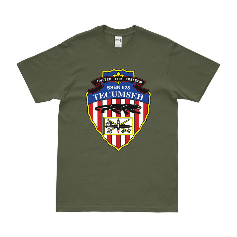 USS Tecumseh (SSBN-628) Ballistic-Missile Submarine T-Shirt