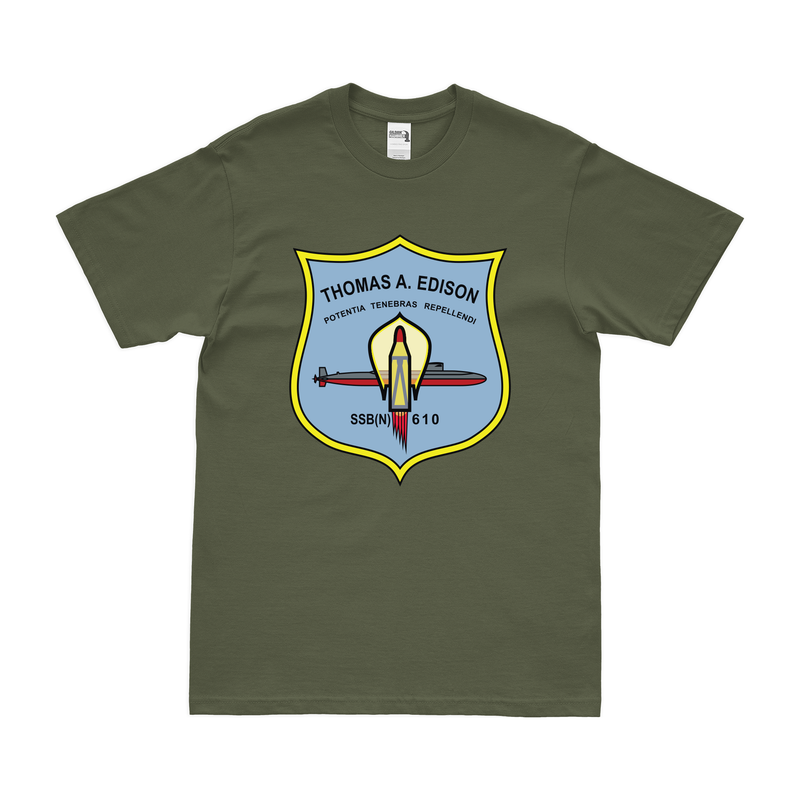 USS Thomas A. Edison (SSBN-610) Ballistic-Missile Submarine T-Shirt
