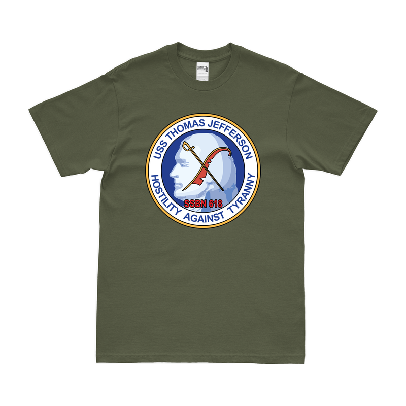 USS Thomas Jefferson (SSBN-618) Ballistic-Missile Submarine T-Shirt