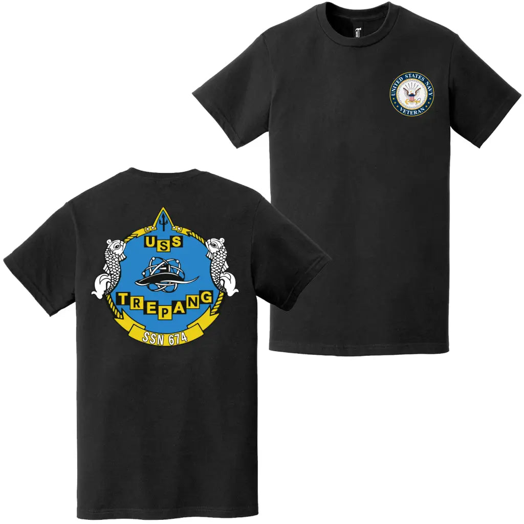 USS Trepang (SSN-674) U.S. Navy Veteran T-Shirt Tactically Acquired   