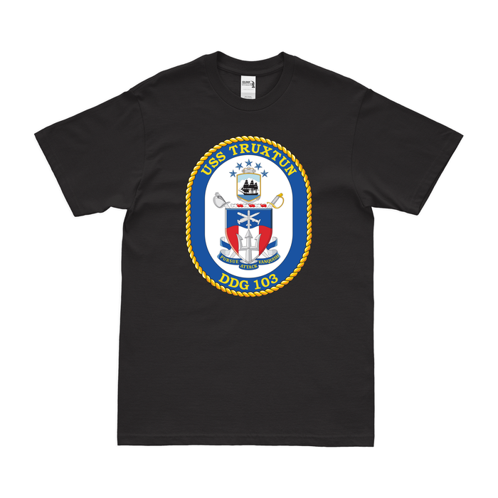 USS Truxtun (DDG-103) T-Shirt Tactically Acquired Black Small 