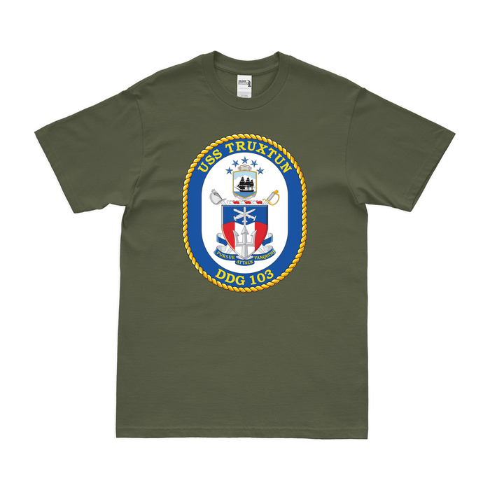 USS Truxtun (DDG-103) T-Shirt Tactically Acquired Military Green Small 