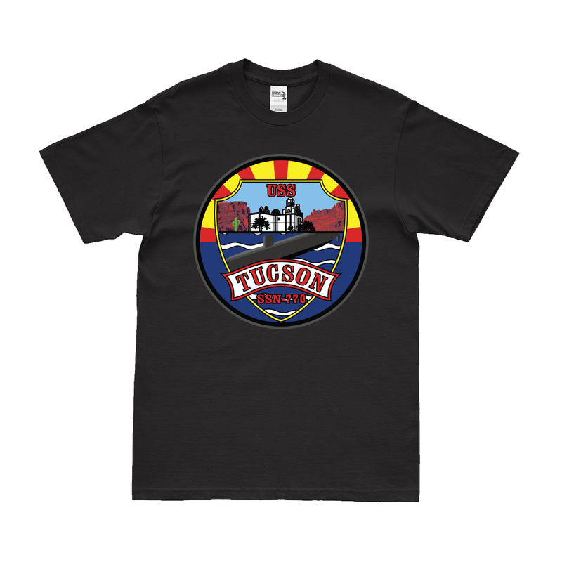 USS Tucson (SSN-770) Submarine Logo Emblem T-Shirt