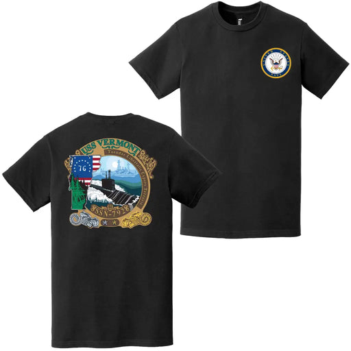 USS Vermont (SSN-792) Double-Sided Logo T-Shirt Tactically Acquired   