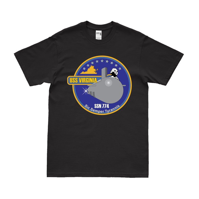 USS Virginia (SSN-774) Submarine Logo Emblem T-Shirt