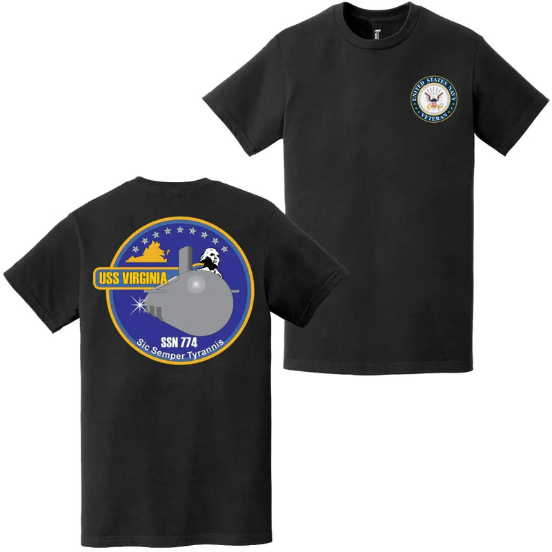 USS Virginia (SSN-774) U.S. Navy Veteran T-Shirt