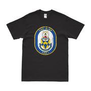 USS Wasp (LHD-1) Emblem T-Shirt Tactically Acquired Black Distressed Small