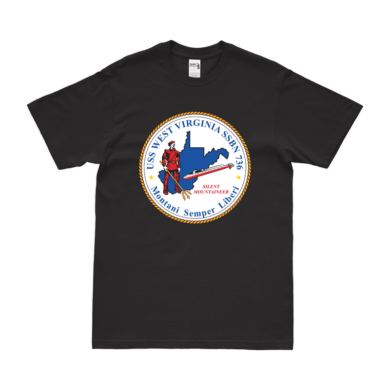 USS West Virginia (SSBN-736) Ballistic-Missile Submarine T-Shirt