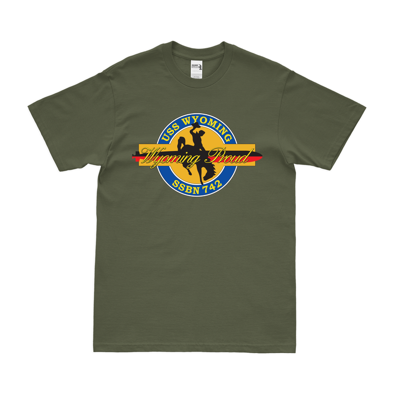 USS Wyoming (SSBN-742) Ballistic-Missile Submarine T-Shirt