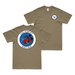 Double-Sided USS Fortify (MSO-446) Logo T-Shirt Tactically Acquired Small Coyote Brown 