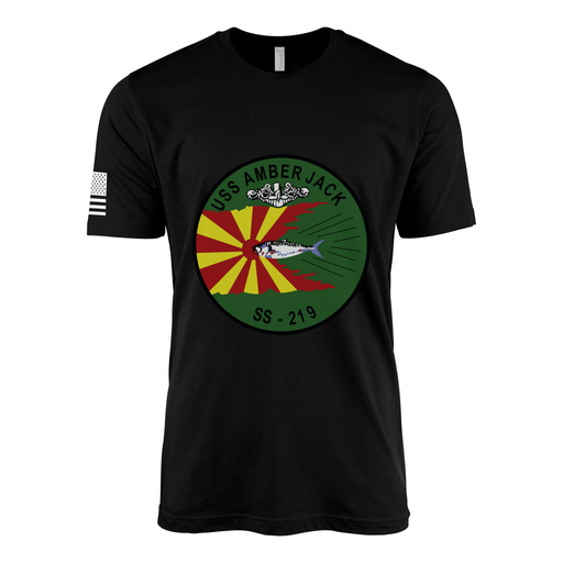 USS Amberjack (SS-219) Submarine T-Shirt Tactically Acquired Black M