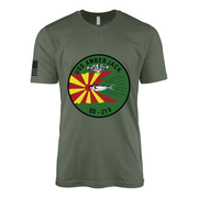 USS Amberjack (SS-219) Submarine T-Shirt Tactically Acquired Military Green L