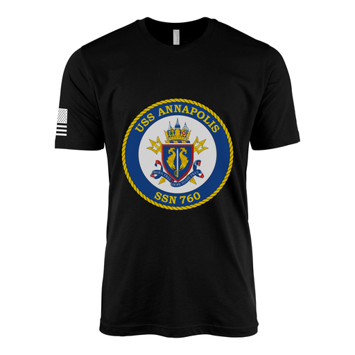 USS Annapolis (SSN-760) Submarine T-Shirt Tactically Acquired Black M