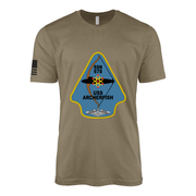USS Archerfish (SSN-678) Submarine T-Shirt Tactically Acquired Coyote Brown S