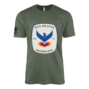 USS Atlanta (SSN-712) Submarine T-Shirt Tactically Acquired Military Green L