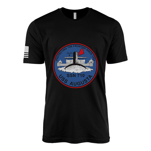 USS Augusta (SSN-710) Submarine T-Shirt Tactically Acquired Black M