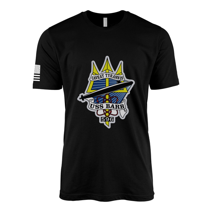 USS Barb (SSN-596) Submarine T-Shirt Tactically Acquired Black M