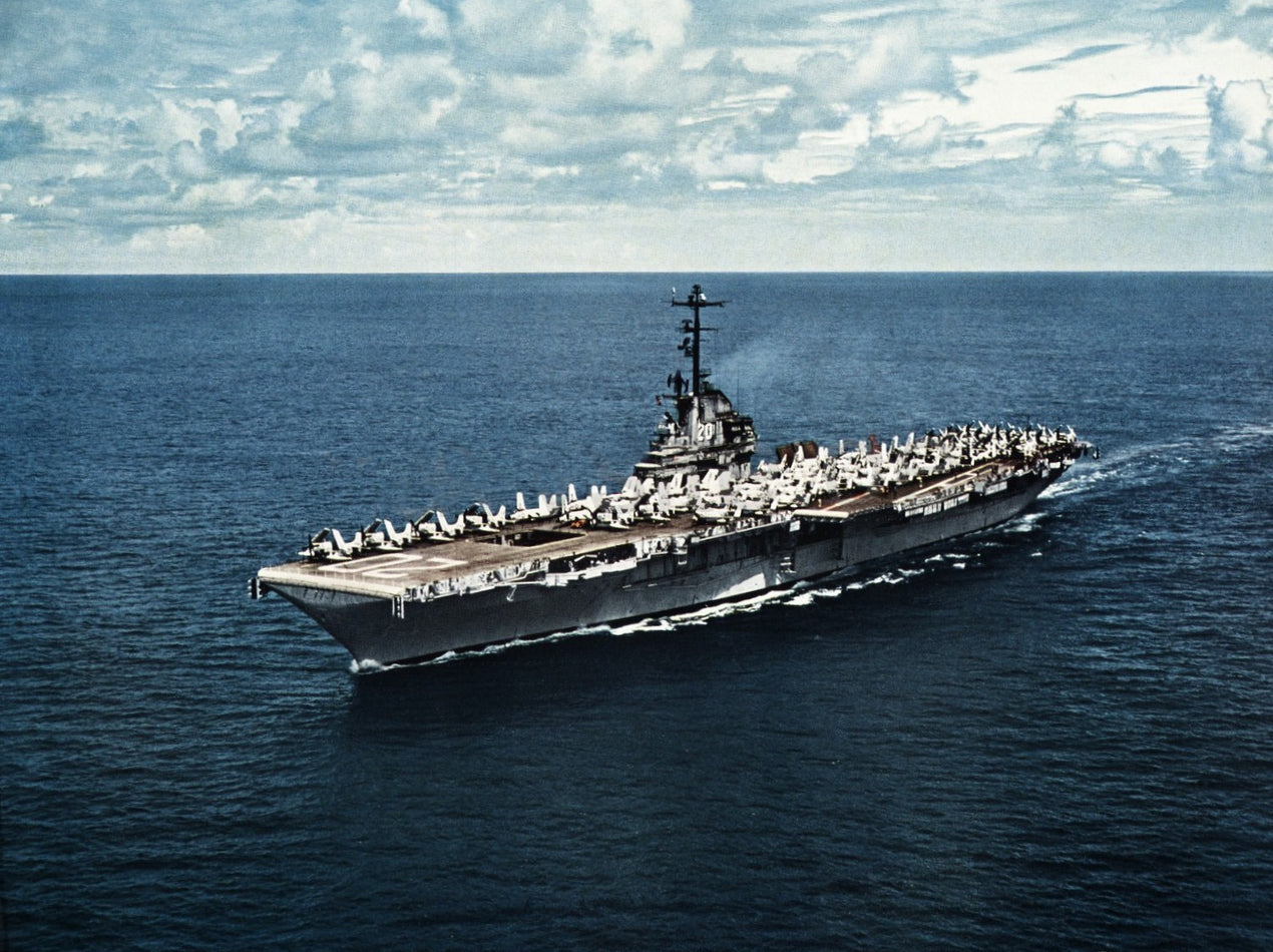 USS Bennington (CVA-20) underway in 1958.