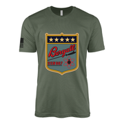 USS Bergall (SSN-667) Submarine T-Shirt Tactically Acquired Military Green L