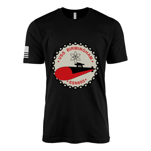 USS Birmingham (SSN-695) Submarine T-Shirt Tactically Acquired Black M