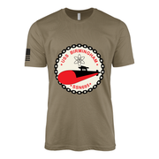 USS Birmingham (SSN-695) Submarine T-Shirt Tactically Acquired Coyote Brown S