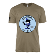 USS Blackfin (SS-322) Submarine T-Shirt Tactically Acquired Coyote Brown S