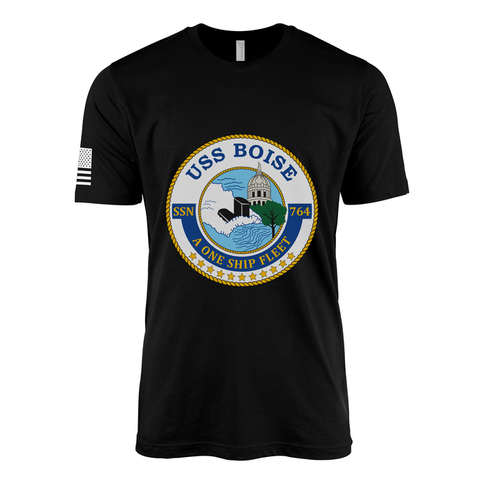 USS Boise (SSN-764) Submarine T-Shirt Tactically Acquired Black M