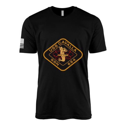 USS Cavalla (SSN-684) Submarine T-Shirt Tactically Acquired Black M