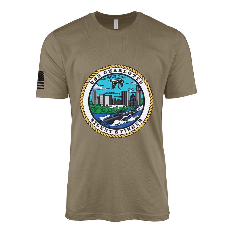 USS Charlotte (SSN-766) Submarine T-Shirt