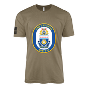 USS Chicago (SSN-721) Submarine T-Shirt Tactically Acquired Coyote Brown S