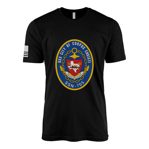 USS City of Corpus Christi (SSN-705) Submarine T-Shirt Tactically Acquired Black M