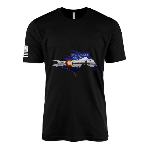 USS Colorado (SSN-788) Submarine T-Shirt Tactically Acquired Black M