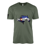 USS Colorado (SSN-788) Submarine T-Shirt Tactically Acquired Military Green L
