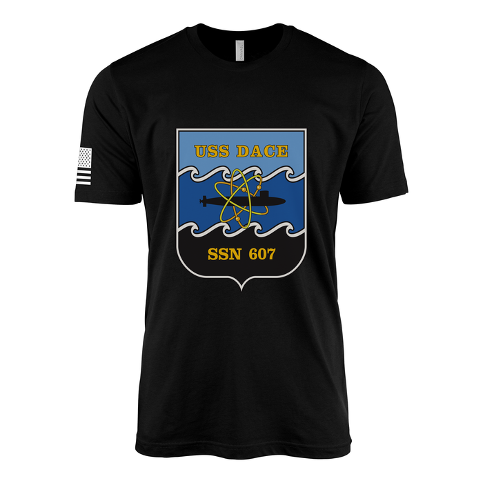 USS Dace (SSN-607) Submarine T-Shirt Tactically Acquired Black M