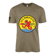 USS Diablo (SS-479) Submarine T-Shirt Tactically Acquired Coyote Brown S