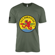 USS Diablo (SS-479) Submarine T-Shirt Tactically Acquired Military Green L