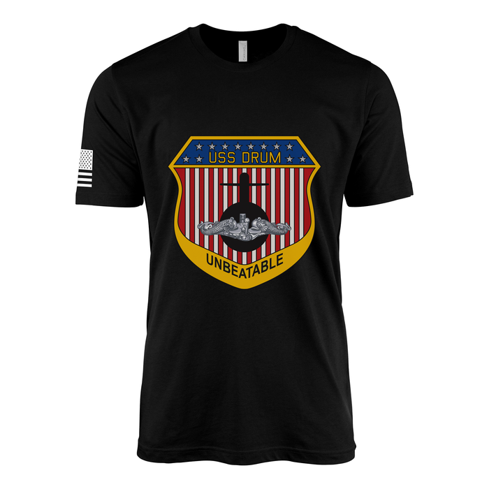 USS Drum (SSN-677) Submarine T-Shirt Tactically Acquired Black M
