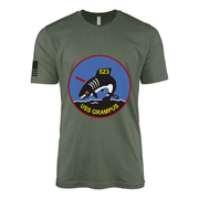 USS Grampus (SS-523) Submarine T-Shirt Tactically Acquired Military Green L