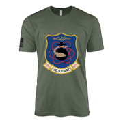 USS Guitarro (SSN-665) Submarine T-Shirt Tactically Acquired Military Green L