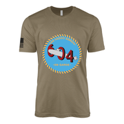 USS Haddo (SSN-604) Submarine T-Shirt Tactically Acquired Coyote Brown S